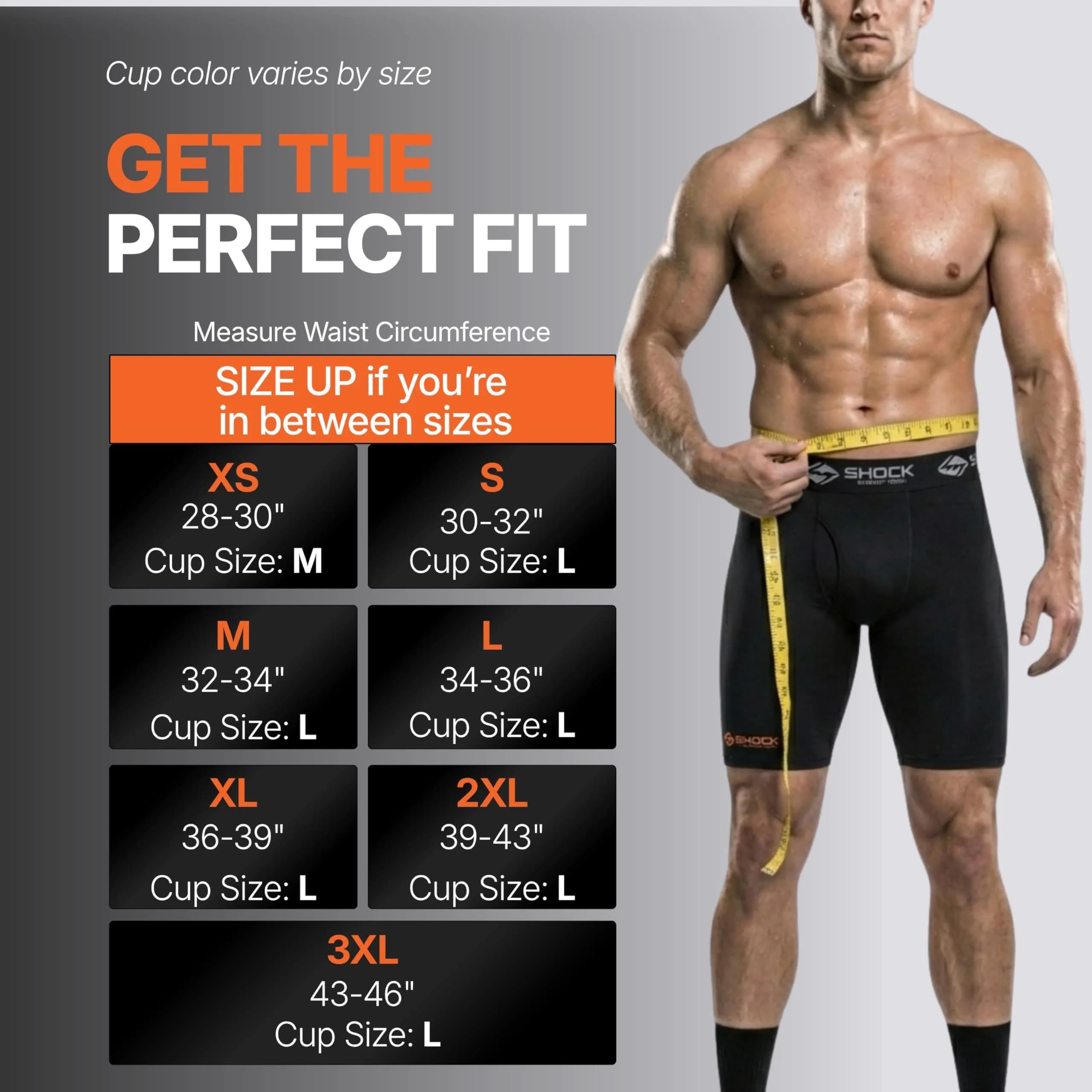Shock Doctor Compression Shorts with Protective Bio-Flex Cup | Moisture Wicking Ventilated Support for Active Men thumbnail 2