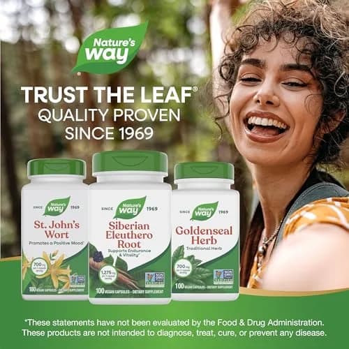 Nature's Way Siberian Eleuthero Root Supplement 100 ct | Supports Endurance & Vitality thumbnail 7