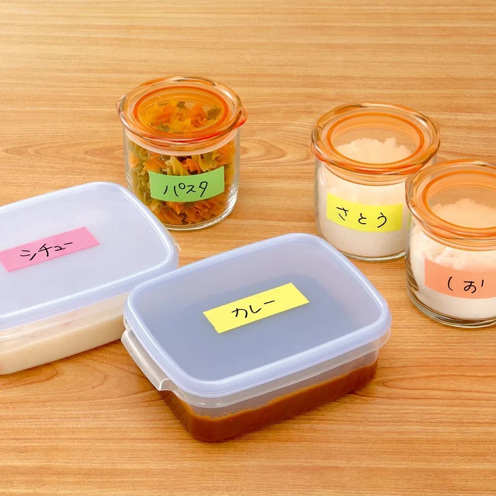 Yamato Memoc Roll Tape with Dispenser, 25mm x 10m, Rose & Lemon | Japanese Stationery Tape for Planners & Notebooks - view 4