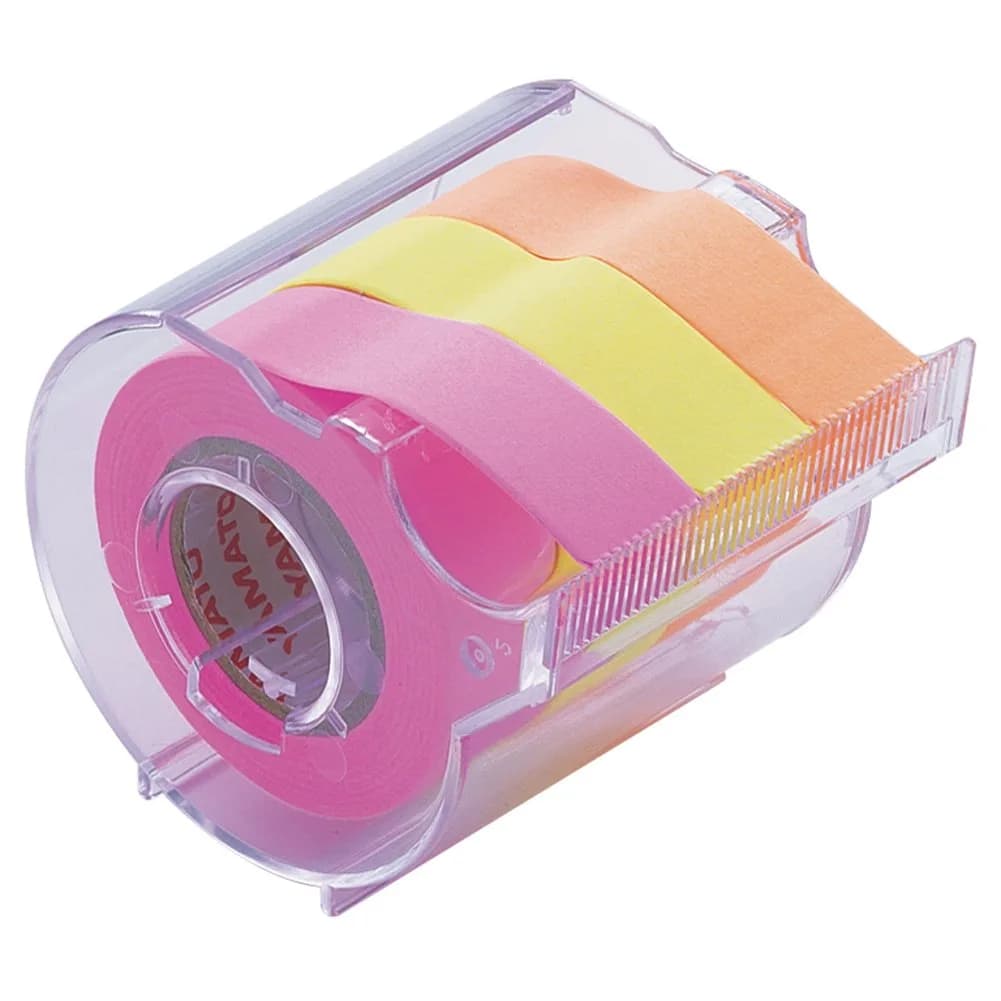 YAMATO Memoc Roll Tape 15mm x 10m (0.49in x 32.8ft) | Japanese Label Tape with Dispenser for Planners & Notebooks - main product image