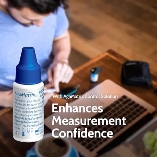 AgaMatrix Wavesense Normal Control Solution 6ml (0.2 Fl Oz) | For Quality Control Testing thumbnail 3