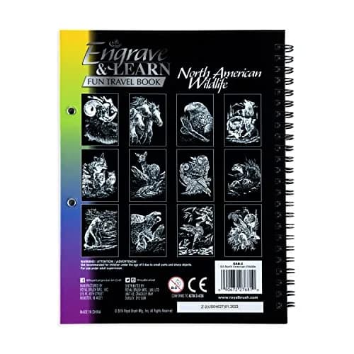 Royal & Langnickel North American Wildlife Engraving Art Book 7 x 0.625 inches | Wildlife Art & Education thumbnail 3
