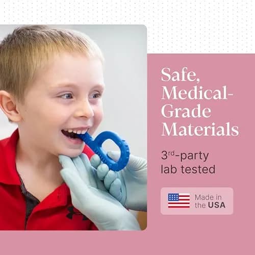 ARK Textured Grabber Sensory Chew, Standard Softest Magenta 5.12" L (13 cm) | Oral Motor Therapy Tool for Autism, ADHD, SPD thumbnail 4