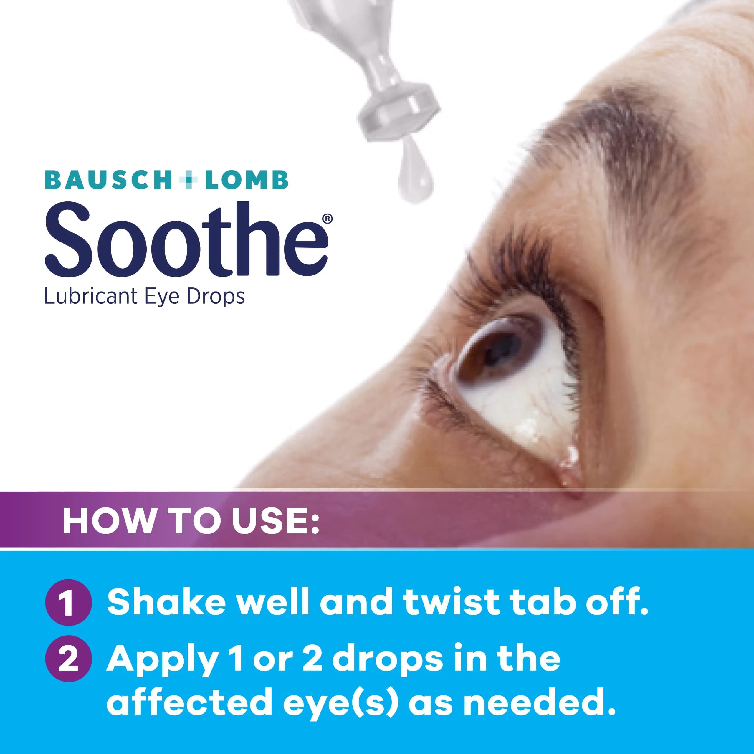 Soothe Preservative-Free Lubricant Eye Drops 16.8ml (0.56 Fl Oz) | Fast Relief for Dry Eyes - view 4