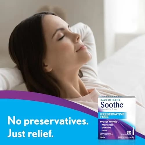 Soothe Preservative-Free Lubricant Eye Drops 16.8ml (0.56 Fl Oz) | Fast Relief for Dry Eyes thumbnail 5