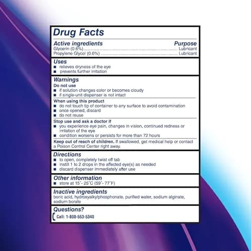 Soothe Preservative-Free Lubricant Eye Drops 16.8ml (0.56 Fl Oz) | Fast Relief for Dry Eyes thumbnail 6