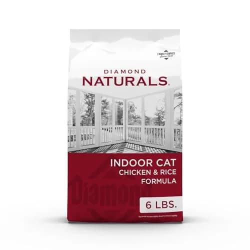 DIAMOND NATURALS Indoor Adult Dry Cat Food, Chicken & Rice, 6lb | Supports Skin & Coat, Digestive Health thumbnail 1