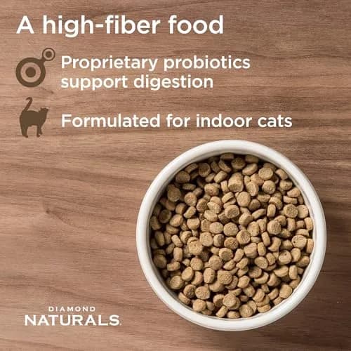 DIAMOND NATURALS Indoor Adult Dry Cat Food, Chicken & Rice, 6lb | Supports Skin & Coat, Digestive Health thumbnail 2