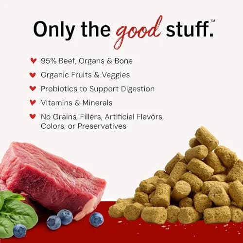 Stella & Chewy's Freeze-Dried Raw Beef Meal Mixers Dog Food Topper 227 g (8 oz) | High Protein, Grain-Free, Picky Eater Formula thumbnail 3