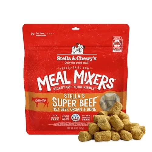Stella & Chewy's Freeze-Dried Raw Beef Meal Mixers Dog Food Topper 227 g (8 oz) | High Protein, Grain-Free, Picky Eater Formula - main product image