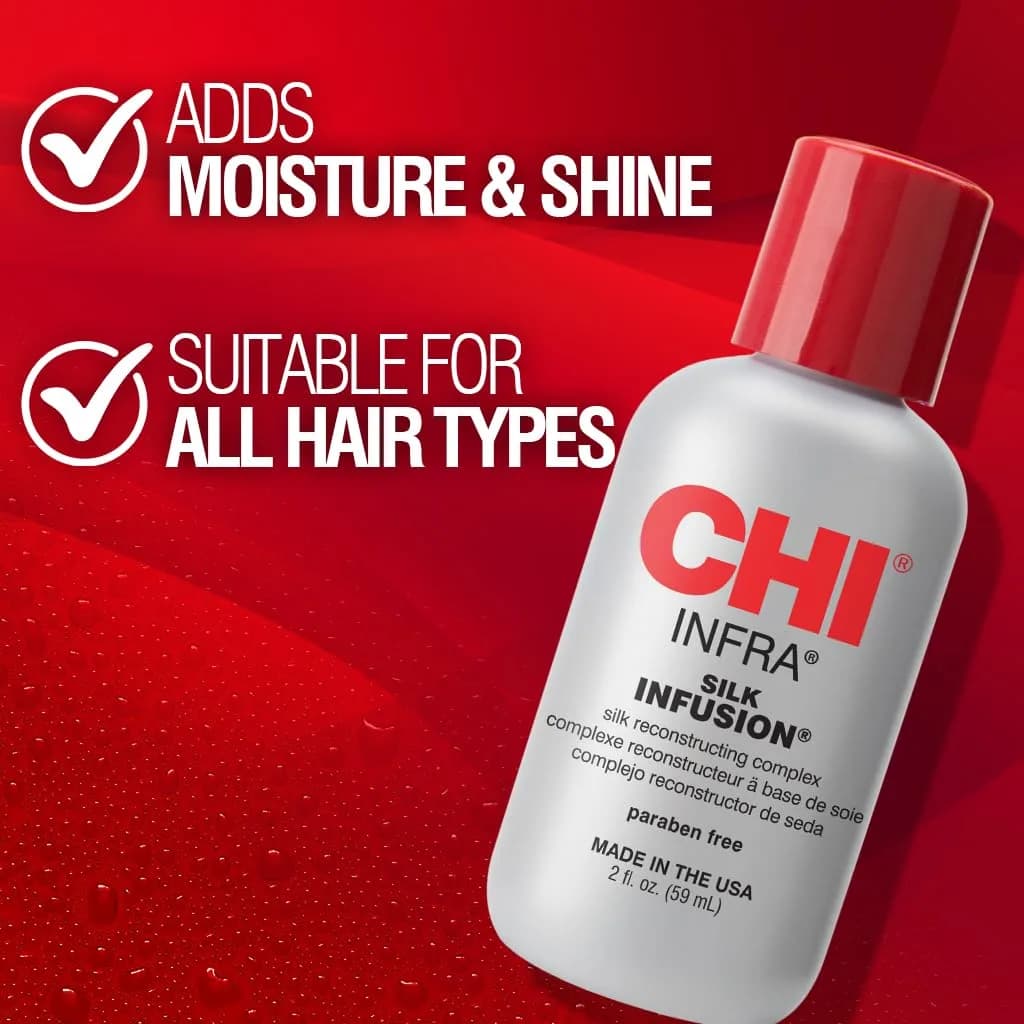 CHI Infra Silk Infusion Leave-In Hair Treatment 2 fl oz (59 ml) | Smooth, Shiny, Strong Hair - view 3