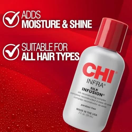 CHI Infra Silk Infusion Leave-In Hair Treatment 2 fl oz (59 ml) | Smooth, Shiny, Strong Hair thumbnail 3