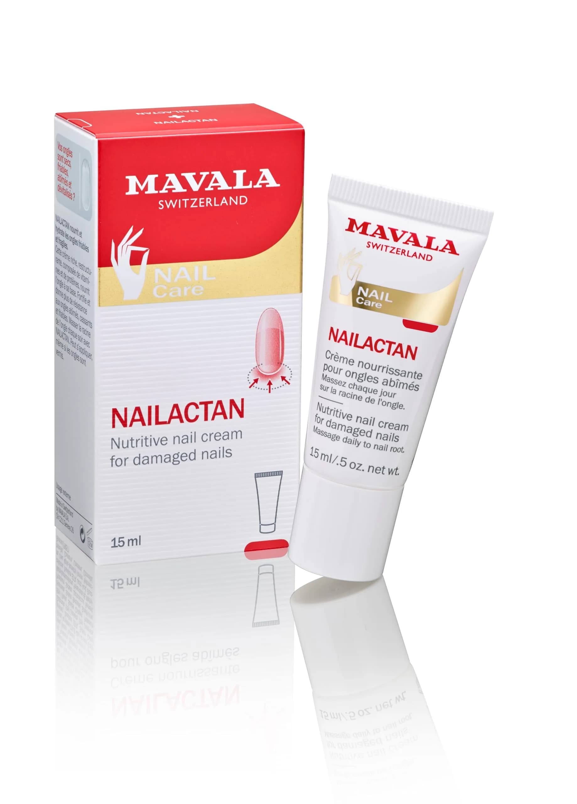 MAVALA Nailactan Nutritive Nail Cream 15ml (0.5 Fl Oz) | Restorative Treatment for Damaged Nails — Multi