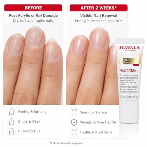 MAVALA Nailactan Nutritive Nail Cream 15ml (0.5 Fl Oz) | Restorative Treatment for Damaged Nails thumbnail 2