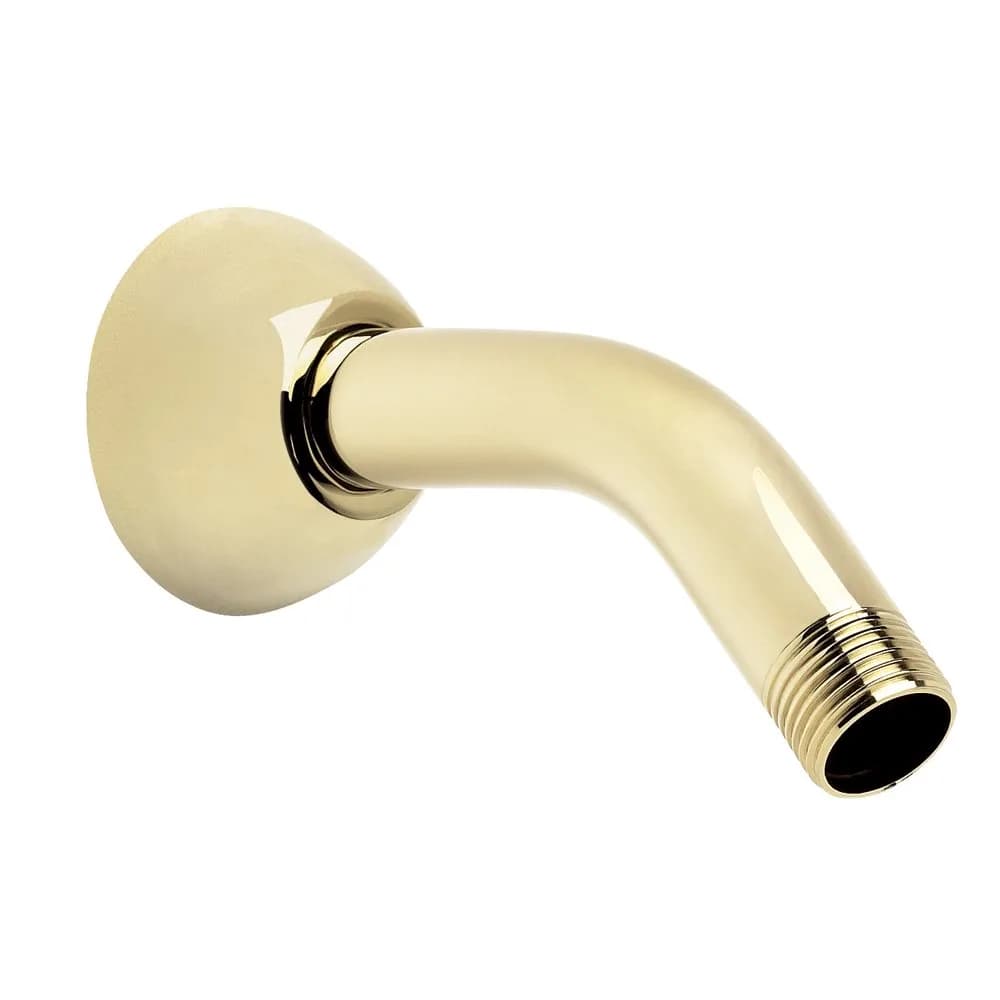 Speakman S-2520 Clean and Simple Shower Arm and Flange 5.5 inches | Polished Chrome Bathroom Fixture — Polished Brass