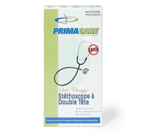 Primacare DS-9290-BK Adult Size 22" Stethoscope for Diagnostics and Screening Instrument, Lightweight and Aluminum Double Head Flexible Stethoscope, Black thumbnail 7