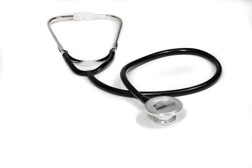 Primacare DS-9290-BK Adult Size 22" Stethoscope for Diagnostics and Screening Instrument, Lightweight and Aluminum Double Head Flexible Stethoscope, Black thumbnail 2