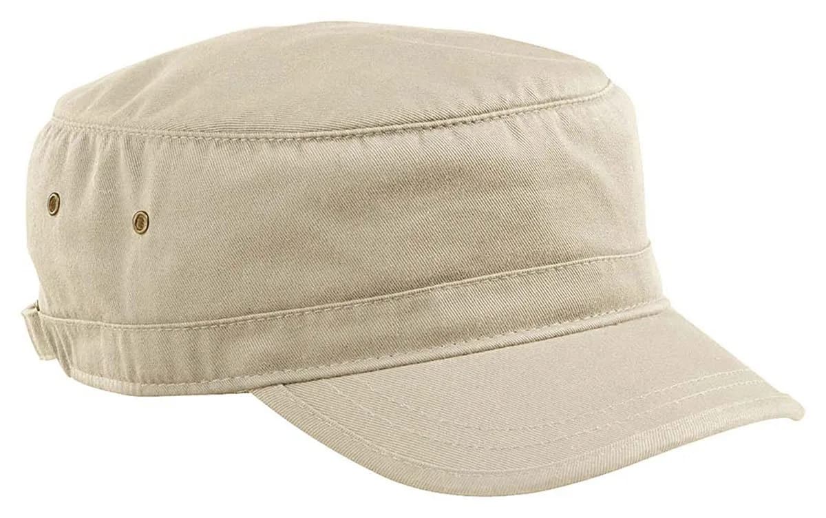 econscious Corps Hat, Oyster Cream, 100% Cotton Twill | Adjustable Unisex Baseball Cap
