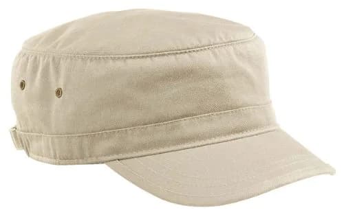 econscious Corps Hat, Oyster Cream, 100% Cotton Twill | Adjustable Unisex Baseball Cap thumbnail 1