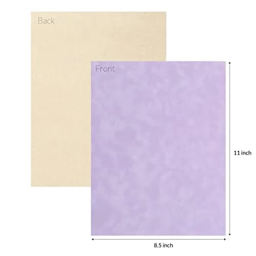 S·E·I Lavender Velvet Paper, Felt Fabric for Drawer & Jewelry Box, 8.5" x 11" | Premium Felt Sheets for Crafts thumbnail 2