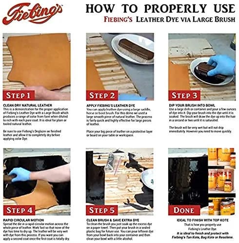 Fiebing's Oxblood Leather Dye 118ml (4 fl oz) | Permanent Alcohol-Based Dye for Vegetable Tanned Leather thumbnail 4