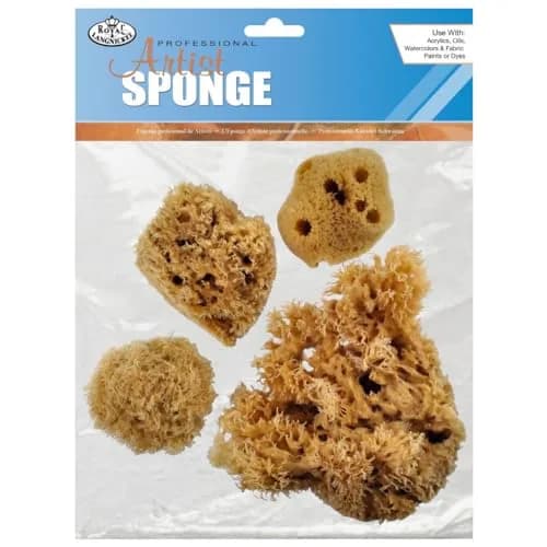 Royal & Langnickel Sea Silk Sponges Pack of 4 | Natural Decorative Painting Tool (80-120 chars) thumbnail 1