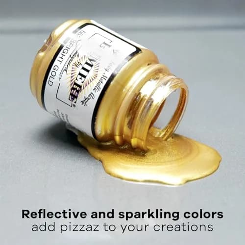 Jacquard Lumiere Fabric Paint Pearlescent Turquoise 66ml (2.25 Fl Oz) | Opaque Metallic Acrylic for Fabric, Canvas, Wood thumbnail 3