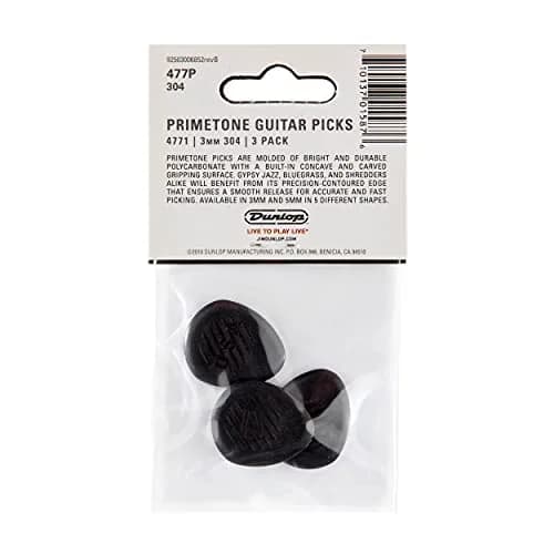 Jim Dunlop Primetone Classic Round Tip Pick 3.0MM (3 Pack) | Jazz & Gypsy Jazz Tone thumbnail 5