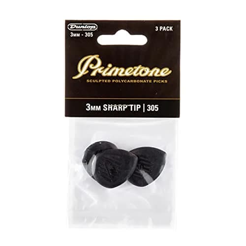 Jim Dunlop Primetone Classic Sharp Tip Pick 3.0mm (3 Pack) | Precision Contoured Edge for Jazz & Shredding thumbnail 4