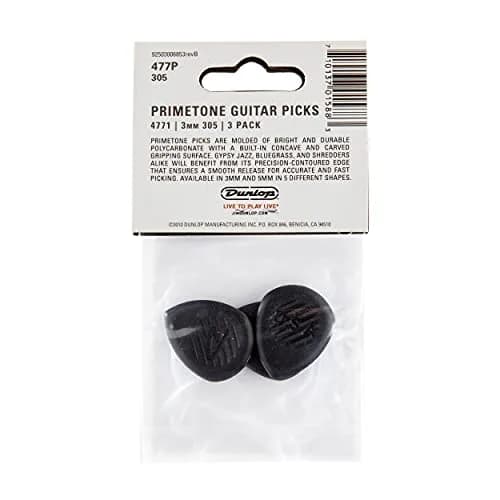 Jim Dunlop Primetone Classic Sharp Tip Pick 3.0mm (3 Pack) | Precision Contoured Edge for Jazz & Shredding thumbnail 5