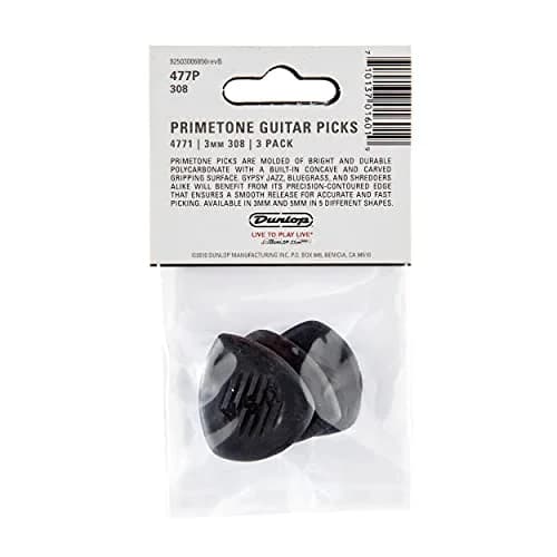 Jim Dunlop Primetone Classic Large Sharp Tip Pick 3.0mm (0.12 in) - 3 Pack | Precision Picking for Jazz & Shred thumbnail 5