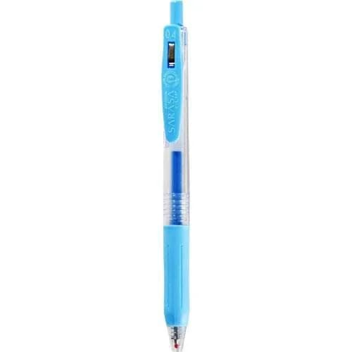 Zebra Sarasa Clip Pen 0.4mm Light Blue | Refillable Liquid Ink Pen for Office & School - main product image
