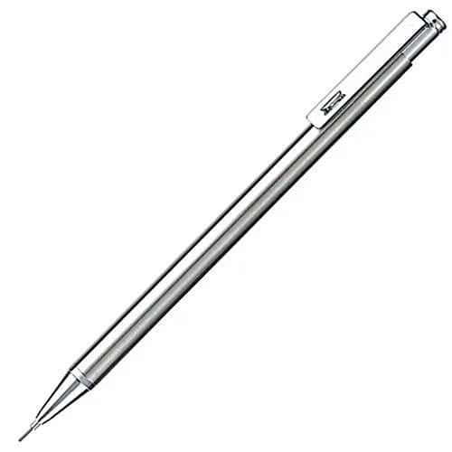 Zebra Mini Mechanical Pencil 0.5 mm Silver | Slim, Refillable, Pocket-Friendly thumbnail 1