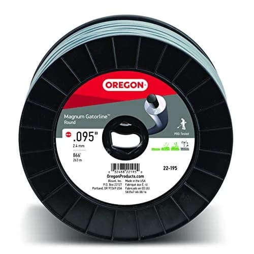Oregon Magnum Gatorline 095 Trimmer Line Heavy Duty, 2.4 mm (0.095") x 264 m (866-Foot) | Professional Round Weed Wacker String for Gas and Electric Grass Trimmer thumbnail 1