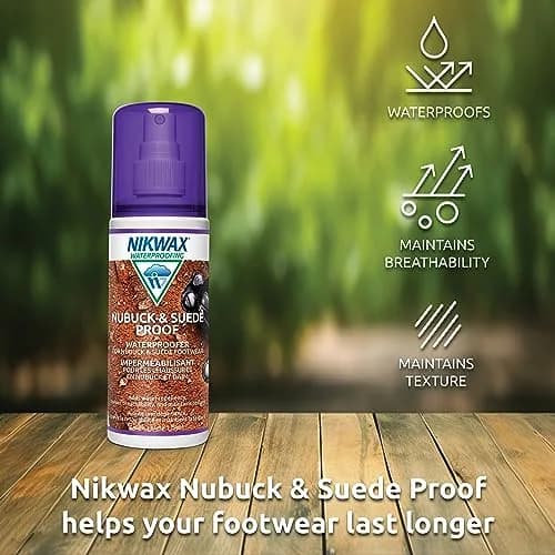 Nikwax Nubuck & Suede Proof Spray-On Waterproofing 125ml | Breathable Water Repellent for Nubuck & Suede Shoes thumbnail 3