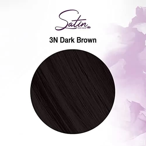 Satin Natural Series Hair Color Dark Brown 3N, 88.7ml (3.0 Fl Oz) | Permanent Grey Coverage thumbnail 2