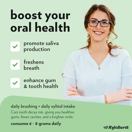 Xyloburst Spearmint Chewing Gum | Sugar Free, Gluten Free, Keto Friendly | 12 Pieces thumbnail 4