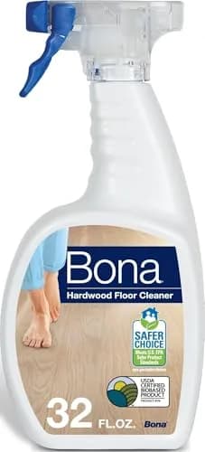 Bona Hardwood Floor Cleaner Spray Lavender Thyme Scent 945ml (32 fl oz) | Residue-Free Cleaning for Wood Floors — Unscented