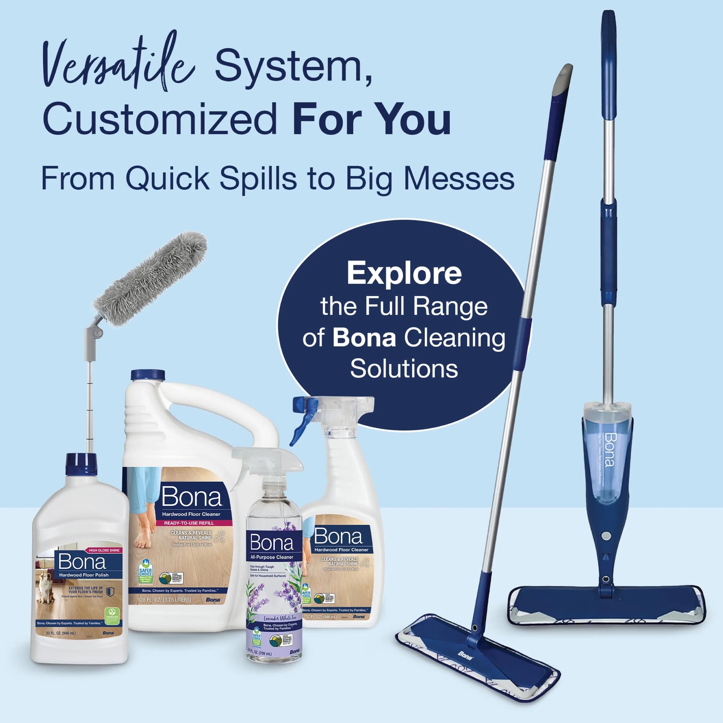 Bona Hardwood Floor Cleaner Spray, 32 fl oz (946 ml) | Residue-Free Formula for Spotless Shine - view 9
