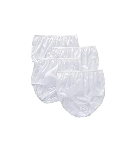 Teri Women's 331X Plus Full Cut Nylon Briefs | Full Coverage Panty - 4 Pack thumbnail 1