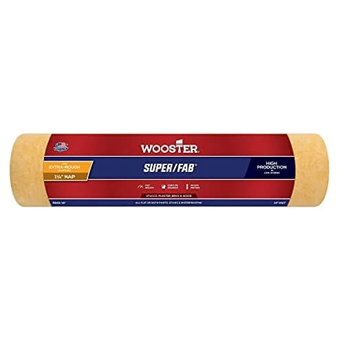 Wooster Brush Super/Fab Roller Cover 14-Inch (35.56 cm) with 1-1/4-Inch Nap | Professional Quality for All Paints thumbnail 1