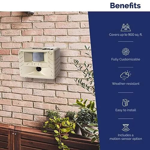 Bird-X Balcony Gard Ultrasonic Bird Chaser 900 Sq. Ft. | Humane Bird Control Device thumbnail 5