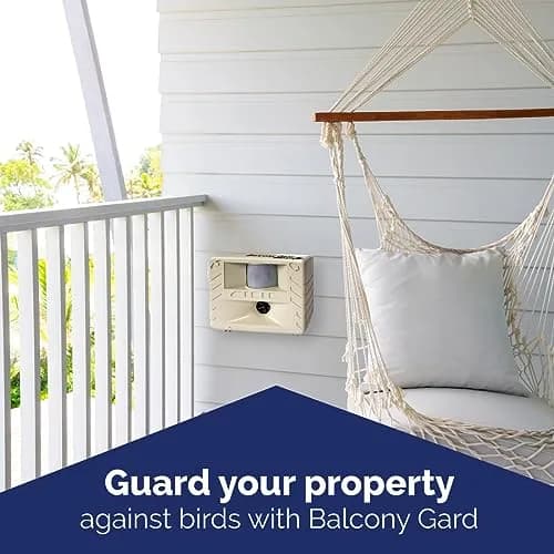Bird-X Balcony Gard Ultrasonic Bird Chaser 900 Sq. Ft. | Humane Bird Control Device thumbnail 3