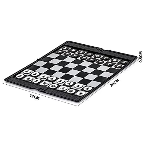Yellow Mountain Imports Magnetic Travel Chess Wallet Set 7.9 in (20 cm) | Educational Strategy Game for Kids & Adults thumbnail 5