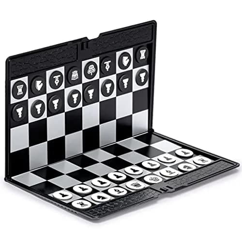 Yellow Mountain Imports Magnetic Travel Chess Wallet Set 7.9 in (20 cm) | Educational Strategy Game for Kids & Adults thumbnail 7