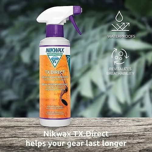 Nikwax TX.Direct Spray-On Waterproofing 300ml (10.1 Fl Oz) | Restores DWR Water Repellency for Jackets & Outerwear thumbnail 3