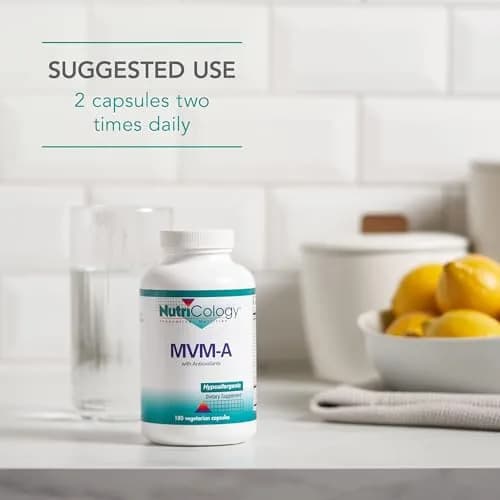 Allergy Research Group Nutricology MVM-A Multivitamin & Minerals, 180 Capsules | Supports Brain, Energy & Immunity thumbnail 6