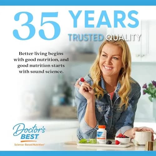 Doctor's Best Trans Resveratrol 100 mg Supplement 60 Veg Caps | Antioxidant Support from Red Wine & Japanese Knotweed thumbnail 8