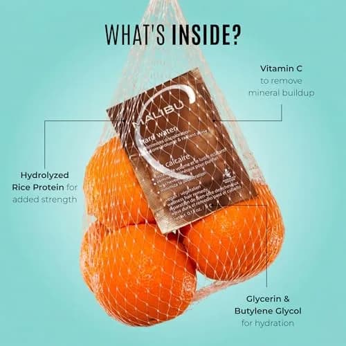 Malibu C Hard Water Wellness Hair Remedy 1 Packet | Deep Clean & Restore Shine with Vitamin C (1 Packet) thumbnail 5