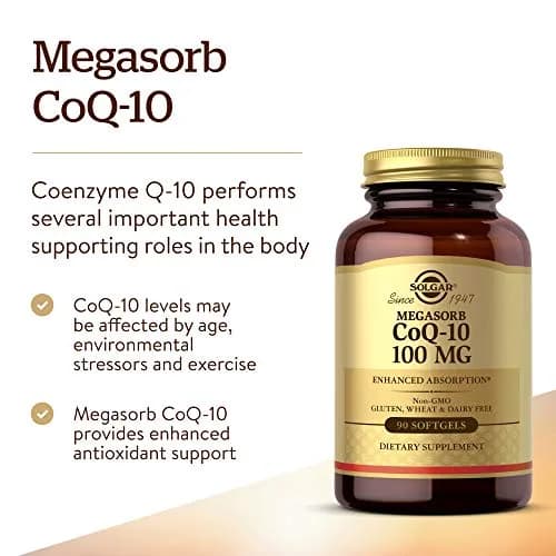 Solgar Megasorb CoQ-10 100 mg Softgels (90 Count) | Supports Healthy Aging & Heart Function thumbnail 3